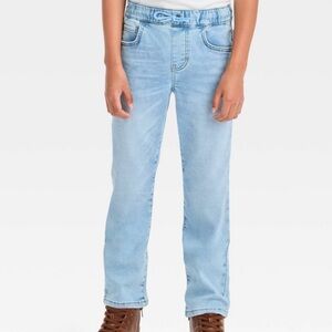 NWT. Cat & Jack Light Blue Drawstring Denim Jeans
